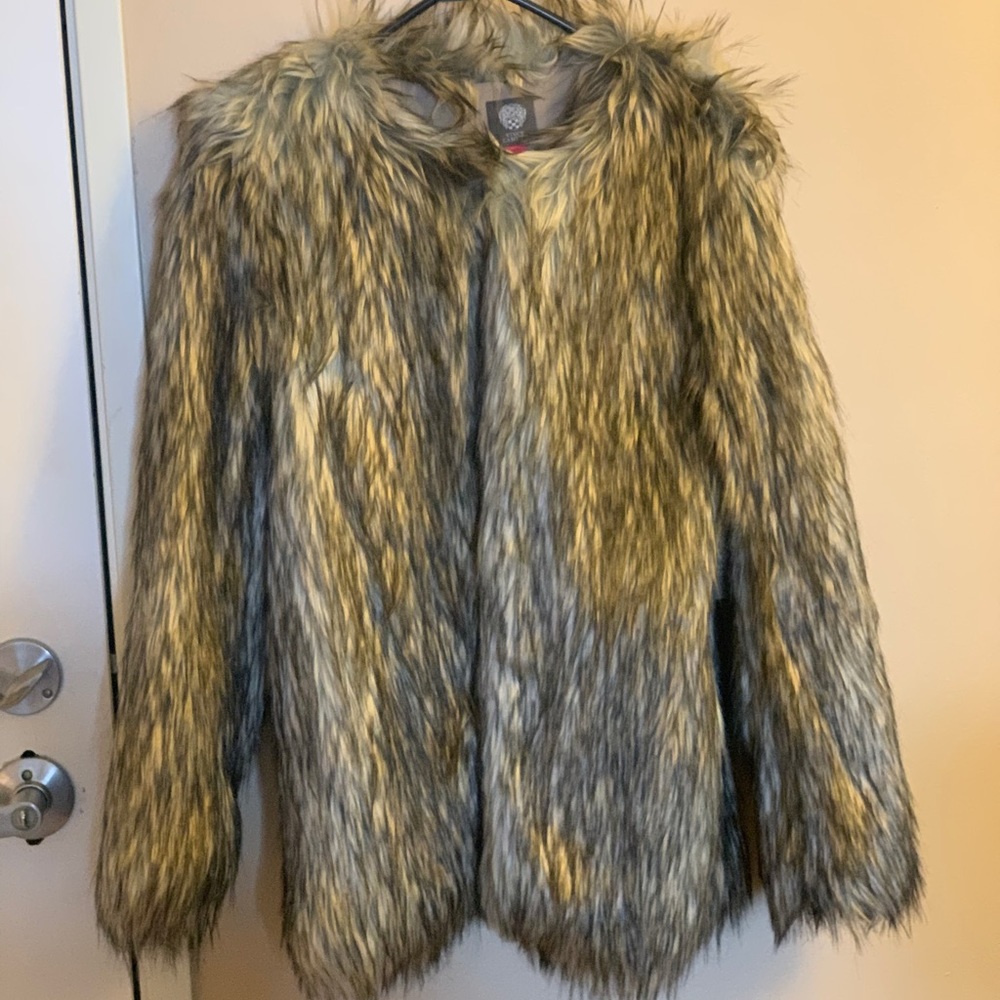 Vince Camuto Faux Furry Jacket